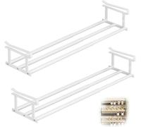 Scaffale telescopico per armadio, scaffale telescopico multifunzionale, scarpiera espandibile, in acciaio al carbonio resistente, da appendere, installazione rapida, versatile per cucina, armadio