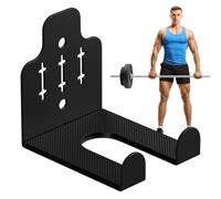 Scaffale verticale sospeso per bilanciere - Supporto verticale a parete per bilanciere | Supporto per bilanciere in metallo anti-slittamento per centri fitness domestici, carichi pesanti senza