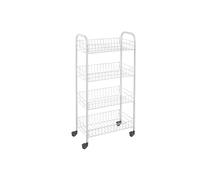 Scaffaletto smontabile 4 piani Pisa Bianco