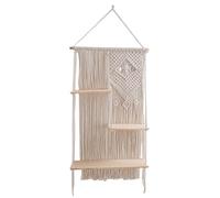 Scaffali A Corda - Scaffale A Sospensione Semplice, Organizzazione A 3 Livelli Macrame Stand Boho Decor | Macrame Wall Art, Archiviazione Display, Rastrelli Sospesi Di Corda, Decorazione Per La Casa R