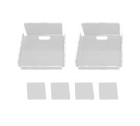 Scaffali a Monte Acrilici a 2 Pacchetti con Supporto Adesivo-scaffale Galleggiante Regolabile a più Angoli per Piccoli Altoparlanti, Telecamere di Sicurezza e Dispositivi per