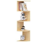 Scaffali aperti/mensole galleggianti da parete, mensole a muro, mensole a muro per camere da letto, mensole angolari decorative da parete, scaffali portaoggetti a parete per soggiorno, bagno (colore