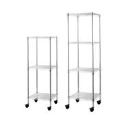 SCAFFALE BRIXO MANHATTAN 3 PIANI 35x35x90H Cm CON RUOTE GIREVOLI