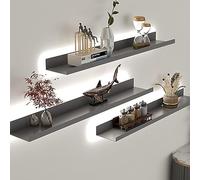 Scaffali che emettono luce, mensola da parete Scaffale espositivo galleggiante a parete può illuminare una stanza ed esporre le cose all'esposizione (colore: verde