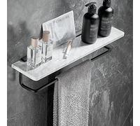 Scaffali da bagno squisiti Portasciugamani in marmo naturale di lusso leggero, portasciugamani da bagno fissati a parete, porta carta igienica, portasciugamani, portasciugamani (dimensioni : asta per
