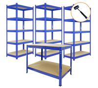 Scaffali da Garage Q-Rax ad Incastro Scaffalature da Officina Magazzino - Blu