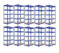 Scaffali da Garage T-Rax ad Incastro Scaffalature da Officina Magazzino - Blu