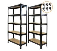 Scaffali da Garage T-Rax ad Incastro Scaffalature da Officina Magazzino - Nero
