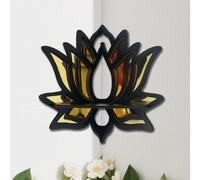 Scaffali da parete di loto Assemblaggio delle pareti in legno per le piante