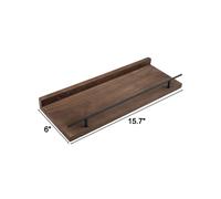 Scaffali da parete in legno di pino eleganti e robusti aumentano lo stoccaggio e
