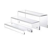 Scaffali da - riser per display acrilico | Stand di visualizzazione acrilico | 3 livelli acrilici riser liquori che mostrano rack stand | Porta della porta di bottiglia di vino, per soggiorno, sal