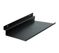 Scaffali da slatwall, mensola da parete in metallo da 6x16 pollici, ripiani a parete galleggianti per pannelli acustici, garage, vendita al dettaglio, deposito domestico