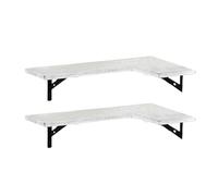 Scaffali d'angolo di galleggiamento del supporto della parete degli scaffali angolari decorativi di galleggiamento degli scaffali di legno robusti del supporto