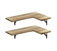 Scaffali d'angolo di galleggiamento del supporto della parete degli scaffali angolari decorativi di galleggiamento degli scaffali di legno robusti del supporto