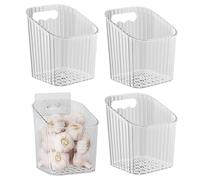 Scaffali Delle Pareti Acriliche - Organizzatore Di Display A Parete Trasparente Per Bagno, Uffici Con Funzione Di Conservazione, 4 Pezzi Contenitori Per Dispensa, Dormitorio, Appartamento, , Gar