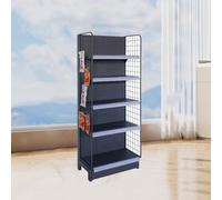 Scaffali di esposizione al dettaglio con i pannelli di griglia e la scaffalatura della gondola per le soluzioni di stoccaggio del supermercato e del minimarket