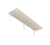 Scaffali di libri galleggianti montati a parete per scaffale a parete scaffale per la camera da letto soggiorno ufficio bagno cucina rustica con staffa di metallo Ivory 20 * 60cm