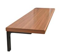 Scaffali di libri galleggianti montati a parete per scaffale a parete scaffale per la camera da letto soggiorno ufficio bagno cucina rustica con staffa di metallo Walnut 20 * 40cm