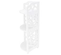 Scaffali di Scaffalatura Nell'angolo del Piccolo Organizzatore Spaziale di Scaffale Duratura per la Camera da Letto dello Scaffale Ecologico del Bagno per il Soggiorno, Scheda Schiuma in PVC Grigia