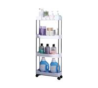 Scaffali Di Visualizzazione Con Ruote - Scaffale Per Carrello, Carrello A Portapacing Multiuso Per Acqua Minerale, Gel Doccia Per Camera Da Letto Da Cucina Bagno | Rack Per Organizzatori A Rotolamento