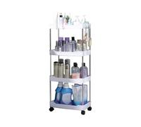 Scaffali Di Visualizzazione Con Ruote - Scaffale Per Carrello, Carrello A Portapacing Multiuso Per Acqua Minerale, Gel Doccia Per Camera Da Letto Da Cucina Bagno | Rack Per Organizzatori A Rotolamento