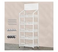 Scaffali espositori in metallo, scaffalatura mobile, per supermercato, snack, frutta e verdura, per cucina e mercato