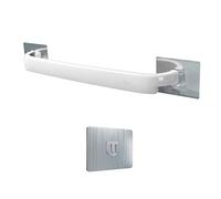 Scaffali galleggianti per asciugamani da bagno, scaffale da cucina, rastrelliere per pannelli per la doccia, installazione senza punzonatura (colore: rosa, dimensioni: pacco di 2) (stile rosa1)