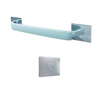 Scaffali galleggianti per asciugamani da bagno, scaffale da cucina, scaffale per pannelli per la doccia, installazione senza punzonatura (colore: rosa, taglia: pacchetto di 2) (stile rosa1), blu
