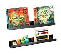 Scaffali galleggianti per parete | Scaffale per dividendi in acrilico trasparente | scaffale riutilizzabile con magnete - Per libri immagini giocattoli frigorifero ufficio bagno soggiorno