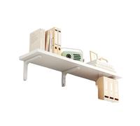 Scaffali galleggianti su ripiani a parete, mensole a parete in legno, ripiani in legno per camera da letto, bagno, soggiorno, cucina, ufficio a casa, lavanderia Ivory 20 * 60cm