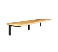 Scaffali galleggianti su ripiani a parete, mensole a parete in legno, ripiani in legno per camera da letto, bagno, soggiorno, cucina, ufficio a casa, lavanderia Wood 30 * 100cm