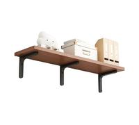 Scaffali galleggianti su ripiani a parete, mensole a parete in legno, ripiani in legno per camera da letto, bagno, soggiorno, cucina, ufficio a casa, lavanderia Walnut 30 * 90cm