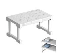 Scaffali impilabili per armadio - Organizer da bancone da cucina impilabile, ripiano allungabile | organizer salvaspazio salvaspazio da cucina, divisorio per guardaroba