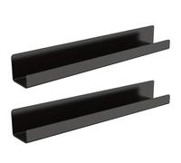 Scaffali magnetici, ripiana magnetica da 2 pc, griglia a spezie magnetiche acriliche da 17 pollici, ripiani magnetici resistenti a peso regolabile per il guardaroba della cucina per la casa della l