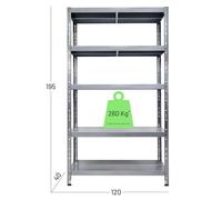 SCAFFALI metallo 120x40 SCAFFALATURE Professionali SCAFFALE Robusto alta portata