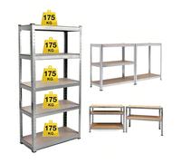 Scaffali Multifunzione La confezione include:1 scaffale portaoggetti a 5 ripianiAdatto per: Librerie, vetrine, mensole, sistemi di scaffalature, scaffalature, unità di stoccaggio.Adatto per: Soggiorno