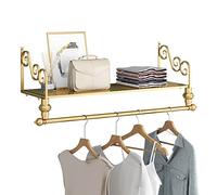Scaffali per Abbigliamento, espositori per Negozi di Abbigliamento, organizzazione di aste per Appendere l'ingresso, scaffalature per Vendita al Dettaglio montate a Parete, Appendiabiti, BOR