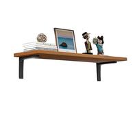 Scaffali per mensole angolare scaffali galleggianti montati per il bagno cucina soggiorno decorazioni per la camera da letto Walnut 20 * 90cm
