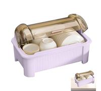 Scaffali per piatti per piano di lavoro della cucina,Scolapiatti grande per cucina,Scolapiatti Mensola per piatti sicura multistrato stabile - Griglia di essiccazione per piatti regolabile Caddy ext