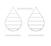 Scaffali Porta Smalti Unghie Montati Parete Scaffali per smalti per unghie a parete Espositore per smalti in metallo a parete, scatola per bottiglie di smalto a 5 strati nel negozio di salon