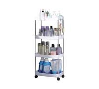 Scaffali portaoggetti con ruote, carrelli di stoccaggio a più livelli con ruote, carrello organizer multifunzionale con ruote, per acqua minerale, gel doccia, detersivo per bucato