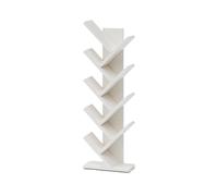 Scaffali portaoggetti in legno massello, scaffale per libri di immagini, mensola per libri da pavimento, per soggiorno e camera da letto, semplice organizer per alberi multistrato (132 cm)