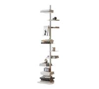 Scaffali portaoggetti Scaffale invisibile rotante, da pavimento a scaffale moderno per la casa, libreria creativa multistrato, organizer da parete