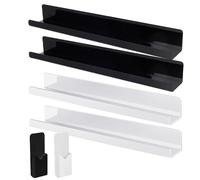 Scaffi di libri magnetici per lavagna 2pc 2 pcs magnetici acrilici con contenitore a penna riutilizzabile e pesante per la casa in classe, 17x2.2x2, 0 pollici, nero | Alex Storage Rack