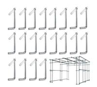 Scaffolding Pins | Galvanized Rust-Proof Retainer | 20 Pieces Detachable | 20 Pieces Metal Scaffolding Locking Pin for Contractors Builders Construction Building Industrial Architecture Furniture