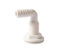 Scafi trasversali angolati a 90 gradi - Connettore di scarico in ABS per barche, raccordo resistente alla corosione con guarnizione impermeabile e design a flusso fluido, facile da montare con dado