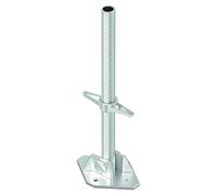 Scafom-rux piedi regolabili ponteggio - [Lunghezza 50 cm] piedini regolabili per ponteggi - piede per ponteggio - piede ponteggio - piede per impalcature - piede regolabile per ponteggio