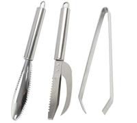 Scagliatrice professionale per pesci, in acciaio inossidabile 304, squamatore di pesce, con pinza per creste, strumento da cucina multifunzione per rimuovere squame e ossa di pesce facilmente e