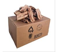 Scaglie di Legna d'Ulivo Naturale da ardere per Barbecue, Forni, Camini e Stufe - Combustione Lenta e Aromatica - Facili da Accendere e Pronte all’Uso - Confezione da 20 kg