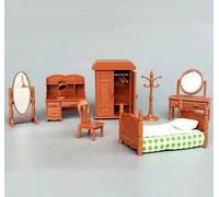 Scala 1:12 1/12 Mobili in Plastica Miniatura Casa delle Bambole Casa delle Bambole Comò Camera Da Letto Set Figurine Statua da Collezione per Accessori Tavolo da Caffè Soggiorno Scena Decorazione